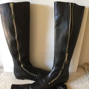 GUCCI BLK FULL ZIP FLAT BOOT NEVER WORN SZ 36